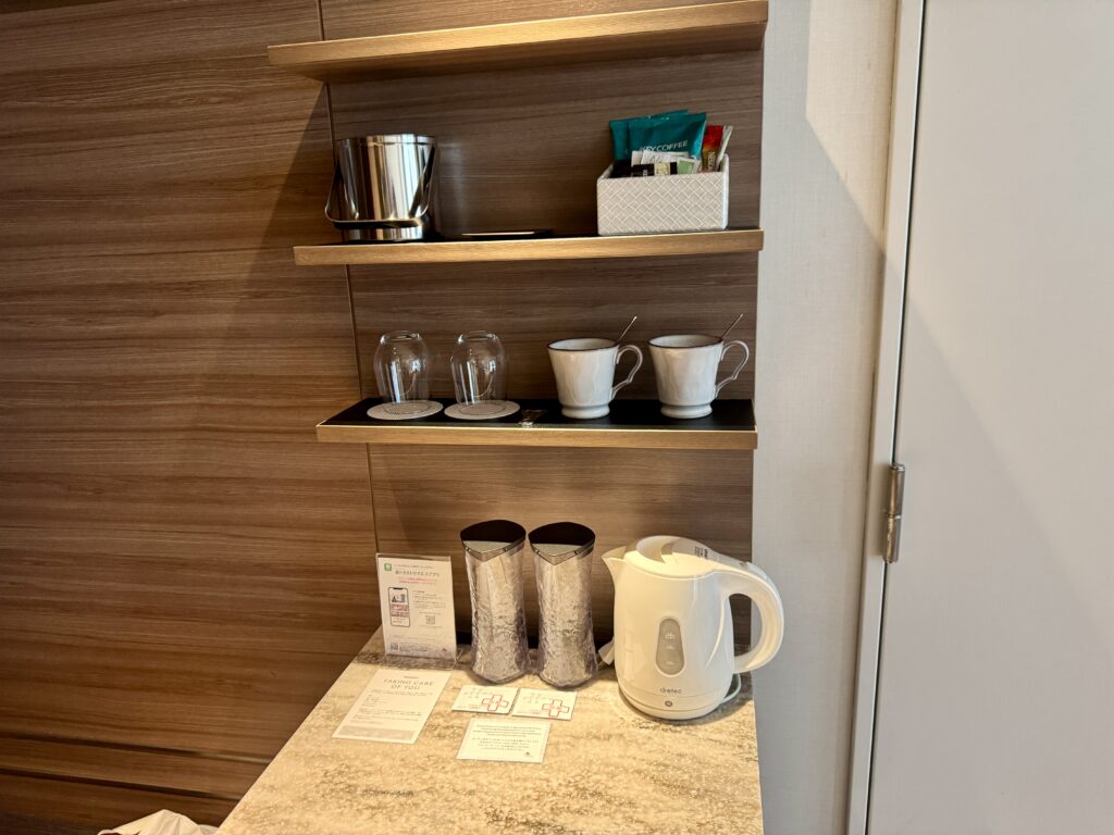 客室内のミニバー